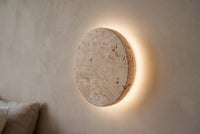The Alba Travertine Wall Light