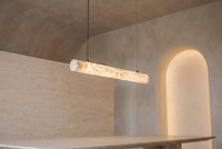 The Asta Alabaster Linear Pendant Light