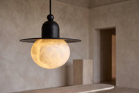 The Bombetta Alabaster Pendant Light