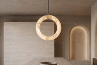 The Cerchio Alabaster Pendant Light