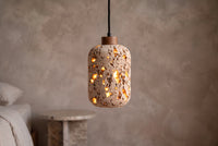 The Lumino Travertine Pendant Light