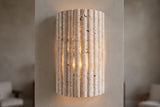 The Onda Travertine Wall Light
