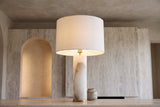 The Strata Alabaster Table Lamp