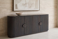 The Bevagna Fluted Marble Sideboard