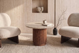 The Chiusi Travertine Side Table