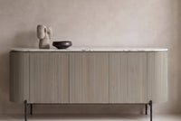 The Urbino Slatted Stone Sideboard