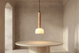 The Velo Travertine Pendant Light