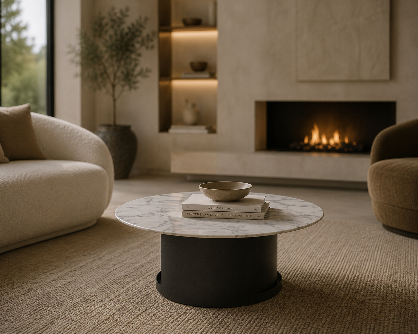 Alban Coffee Table - Carrara White
