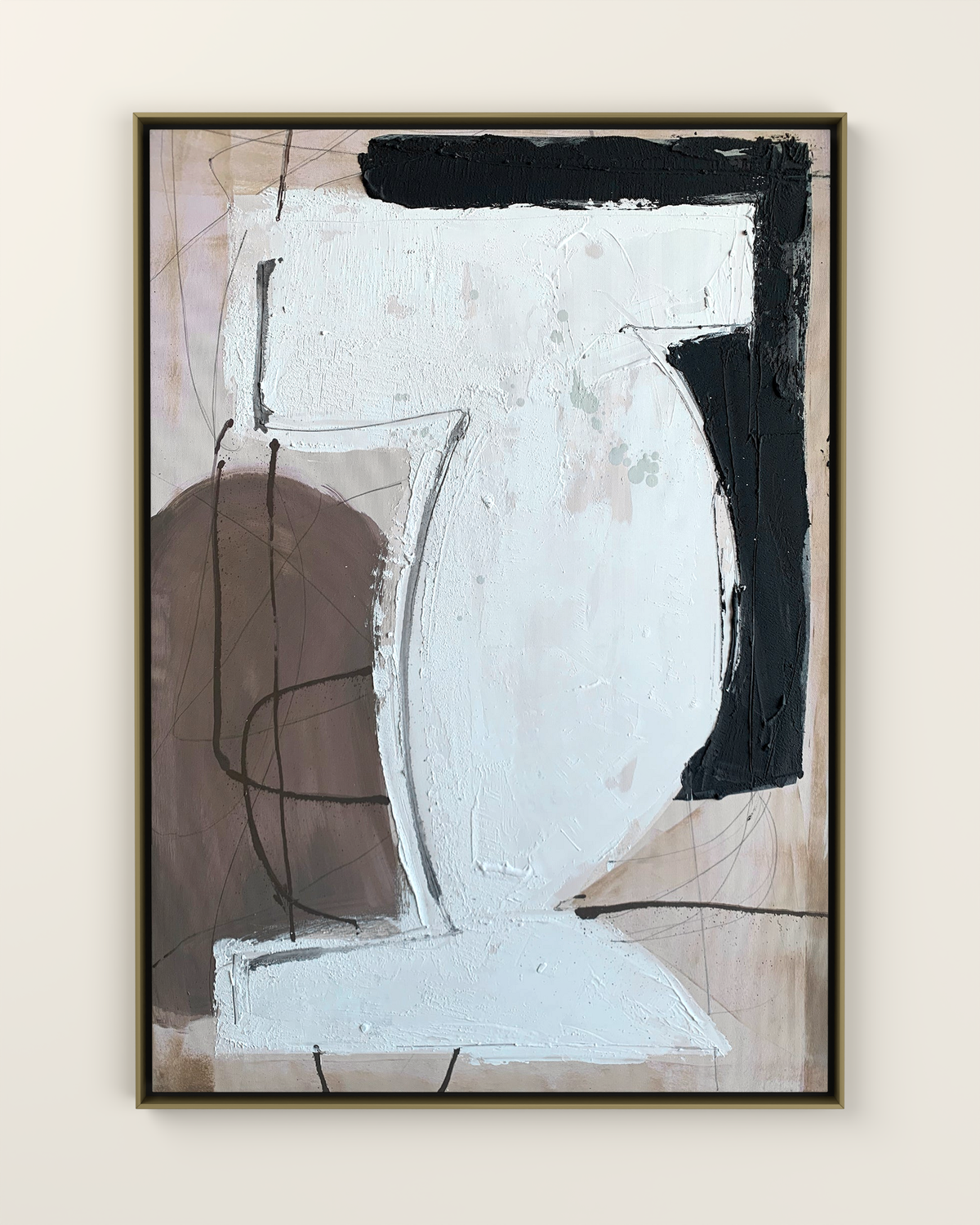 Alvoron Canvas Artwork in a Golden frame | KUNAL TREHAN Casa Maison Home