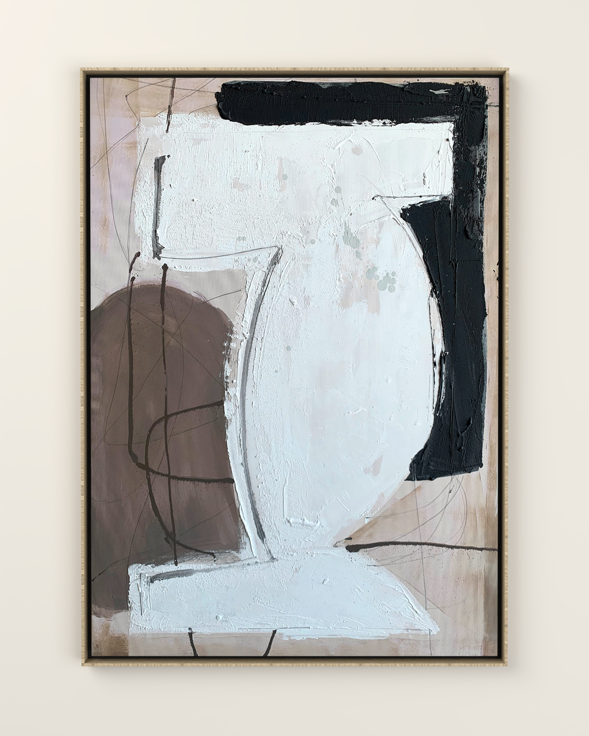 Alvoron Canvas Artwork in an Oak frame | KUNAL TREHAN Casa Maison Home