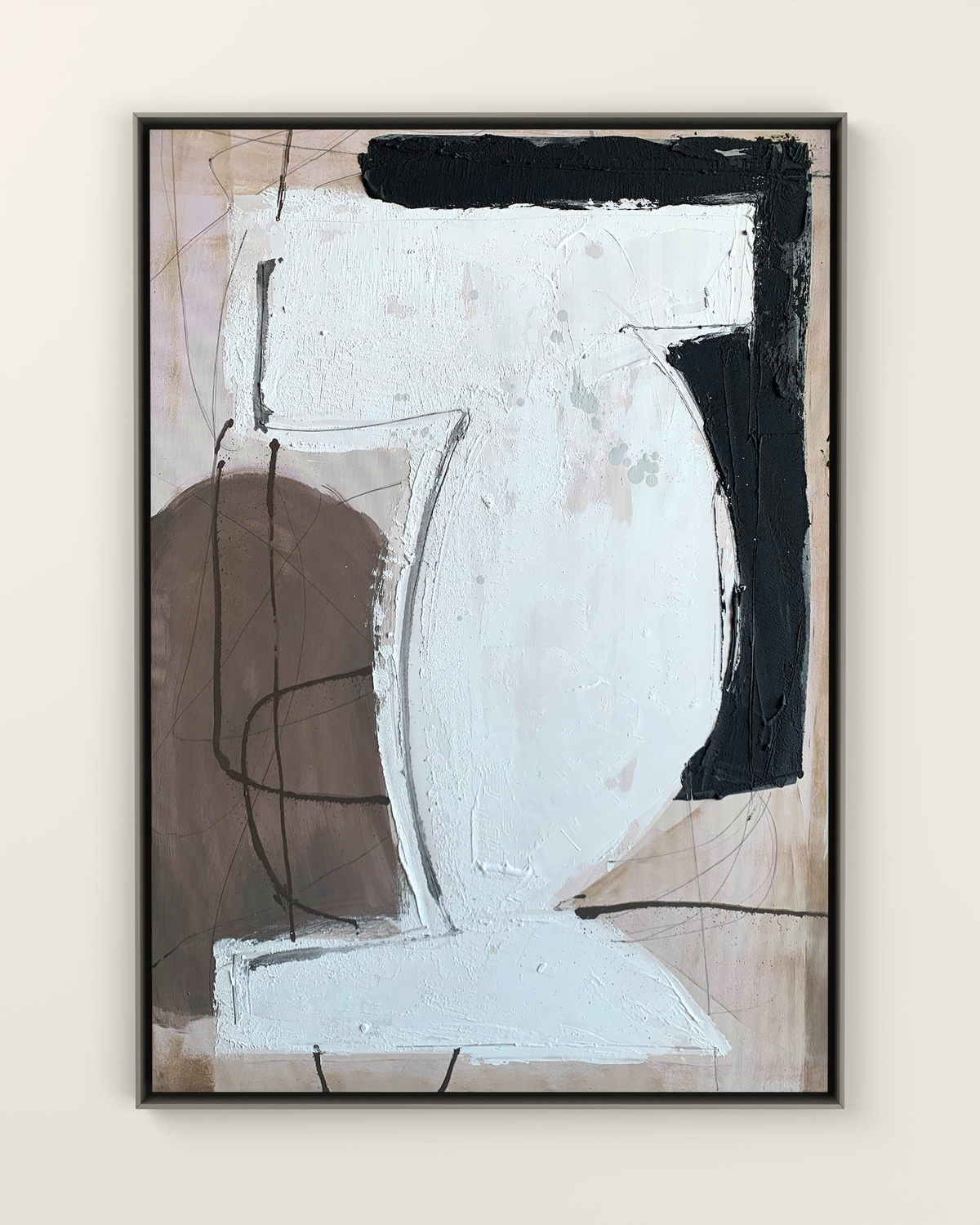 Alvoron Canvas Artwork in a Silver frame | KUNAL TREHAN Casa Maison Home