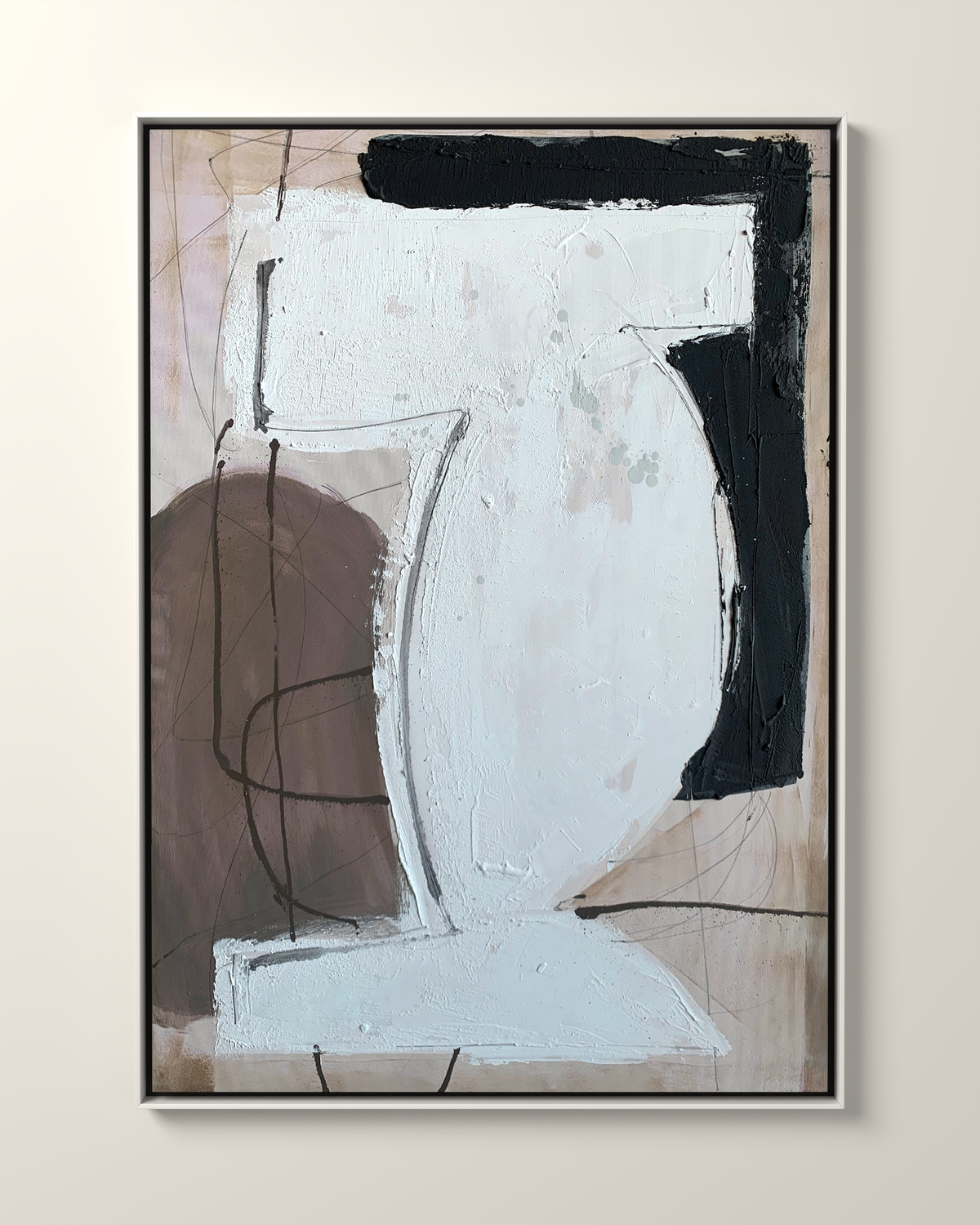 Alvoron Canvas Artwork in a White frame | KUNAL TREHAN Casa Maison Home