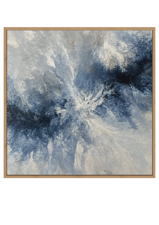 Ocean Navy Canvas Print Artwork