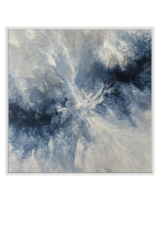 Ocean Navy Canvas Print Artwork
