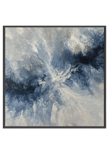 Ocean Navy Canvas Print Artwork