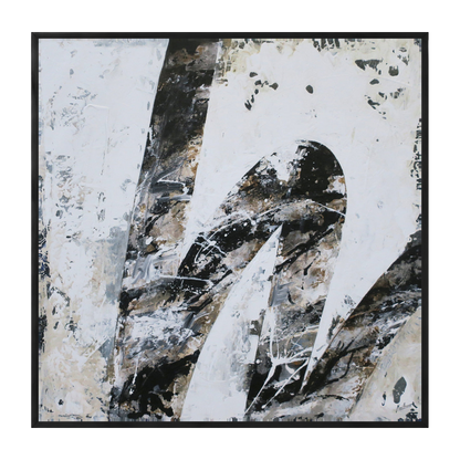 Arvento canvas artwork — Black