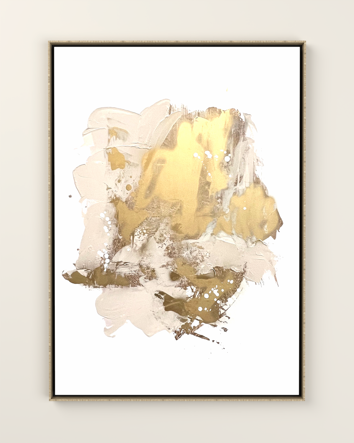 Aureo 1 Canvas Artwork in an Oak frame | KUNAL TREHAN Casa Maison Home