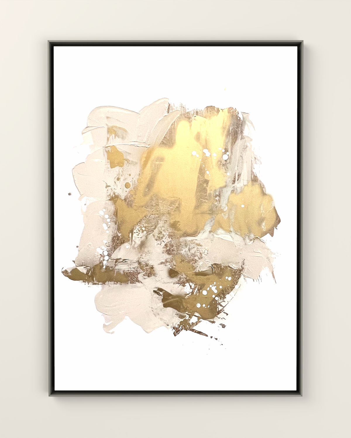 Aureo 1 Canvas Artwork in a Silver frame | KUNAL TREHAN Casa Maison Home
