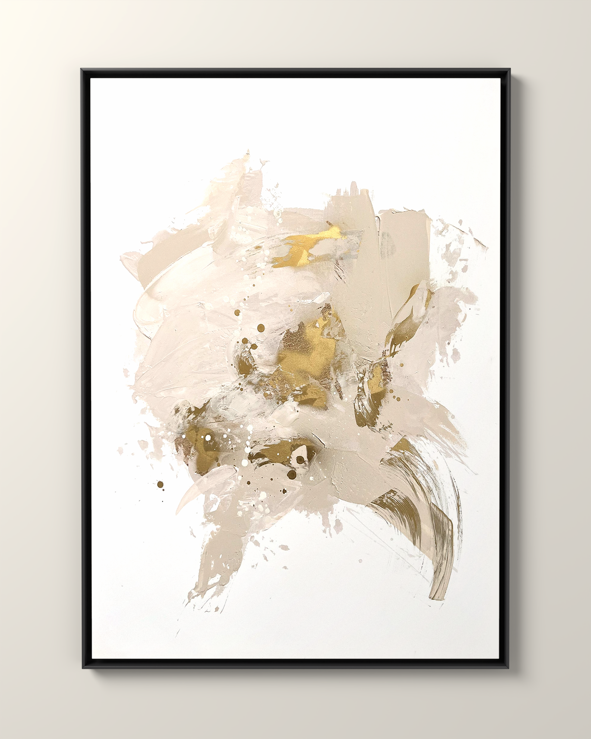 Aureo 2 Canvas Artwork in a Black frame | KUNAL TREHAN Casa Maison Home