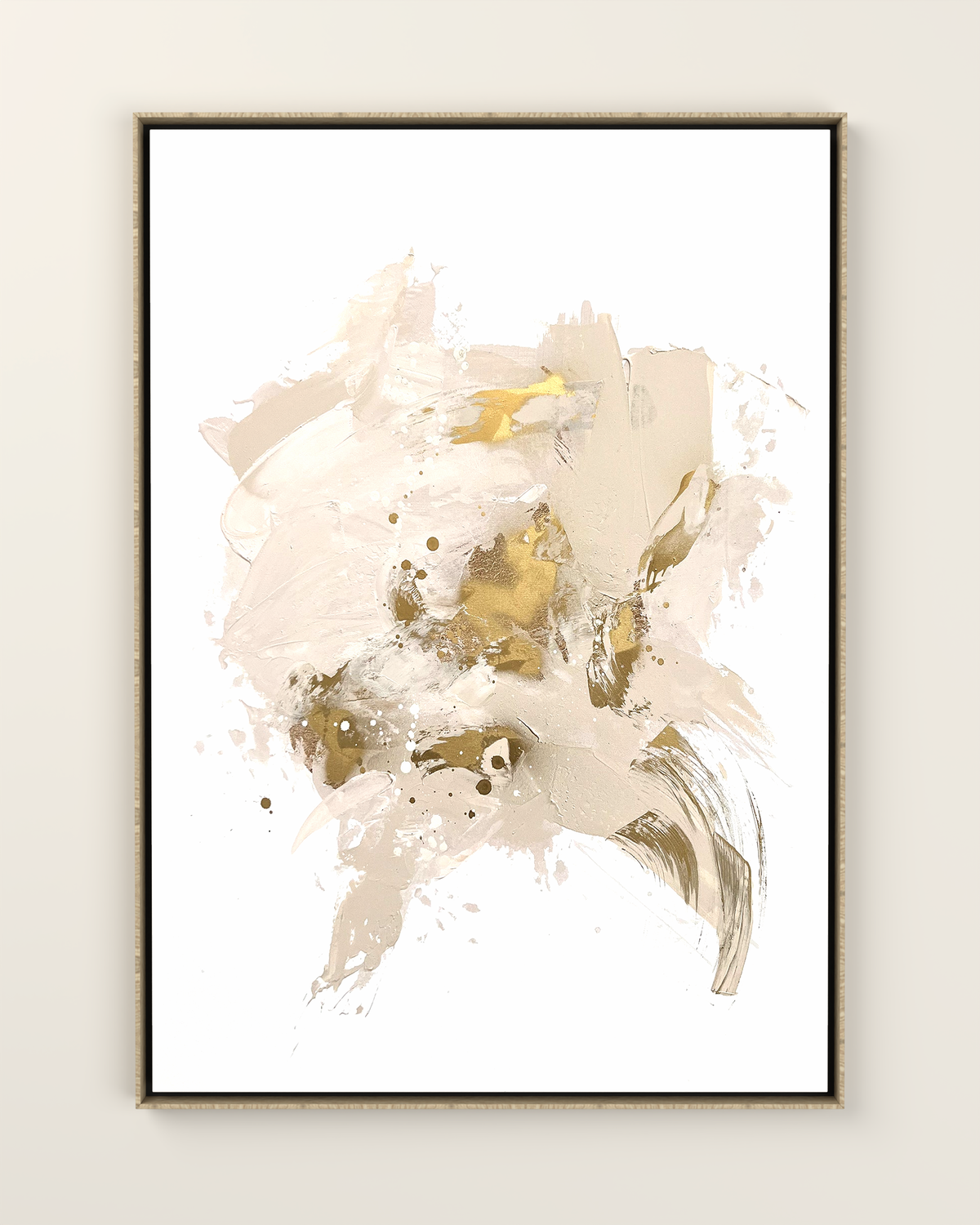 Aureo 2 Canvas Artwork in an Oak frame | KUNAL TREHAN Casa Maison Home