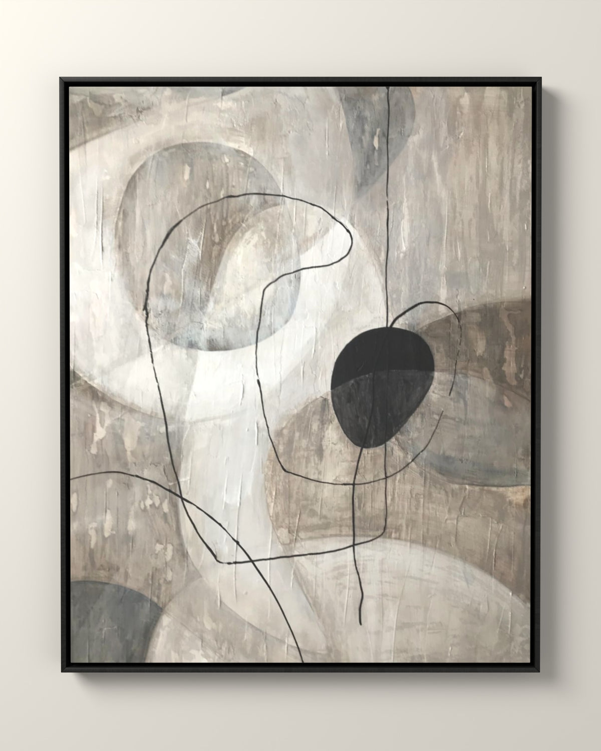 Brera Canvas Artwork in a Black float frame | KUNAL TREHAN Casa Maison Home