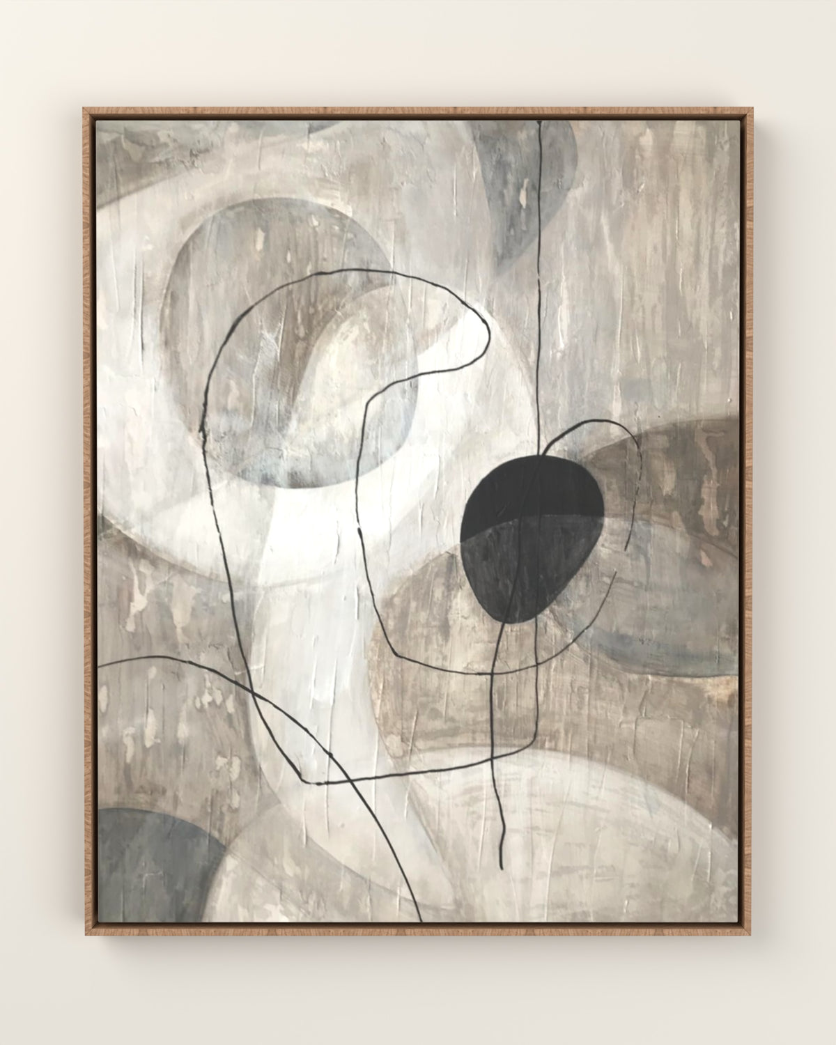 Brera Canvas Artwork in an Oak float frame | KUNAL TREHAN Casa Maison Home