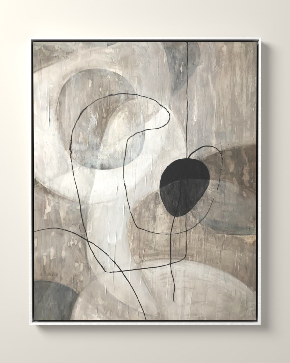 Brera Canvas Artwork in a White float frame | KUNAL TREHAN Casa Maison Home