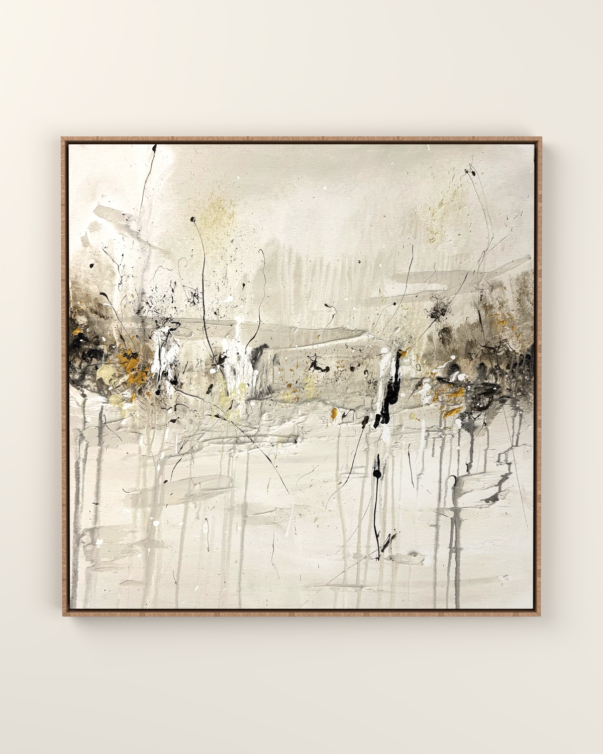 Camps Bay 1 Canvas Print Artwork in an Oak float frame | KUNAL TREHAN Casa Maison Home