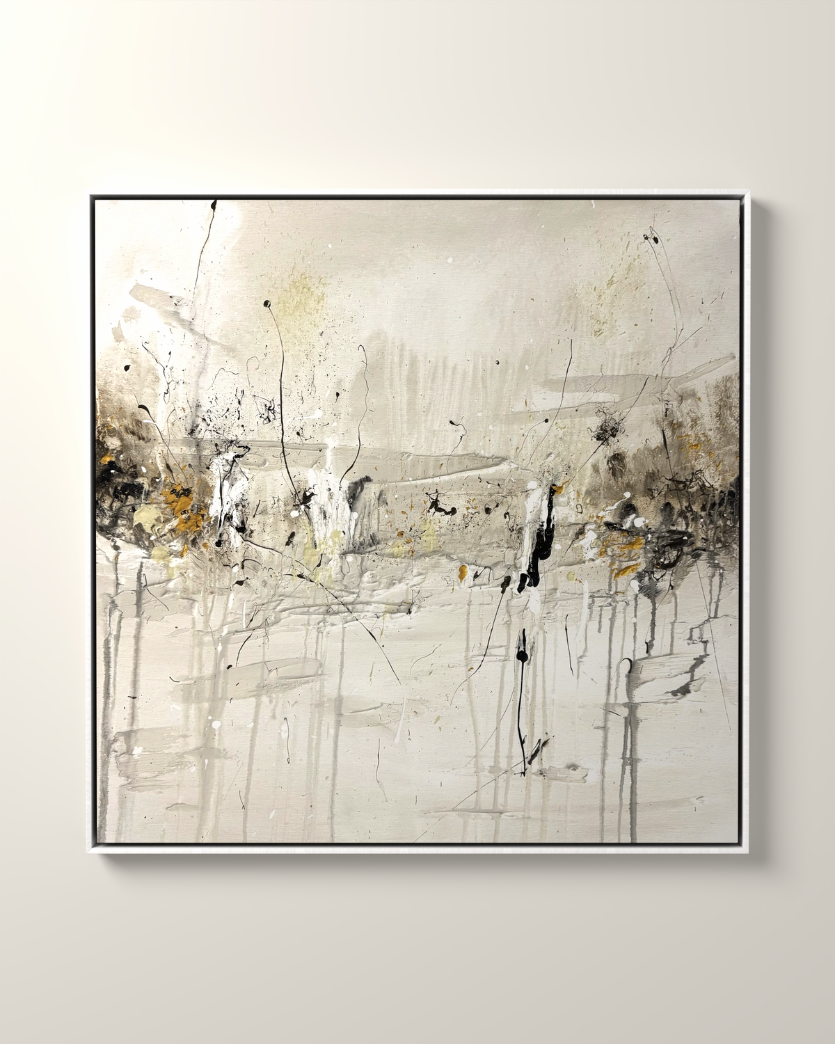 Camps Bay 1 Canvas Print Artwork in a White float frame | KUNAL TREHAN Casa Maison Home