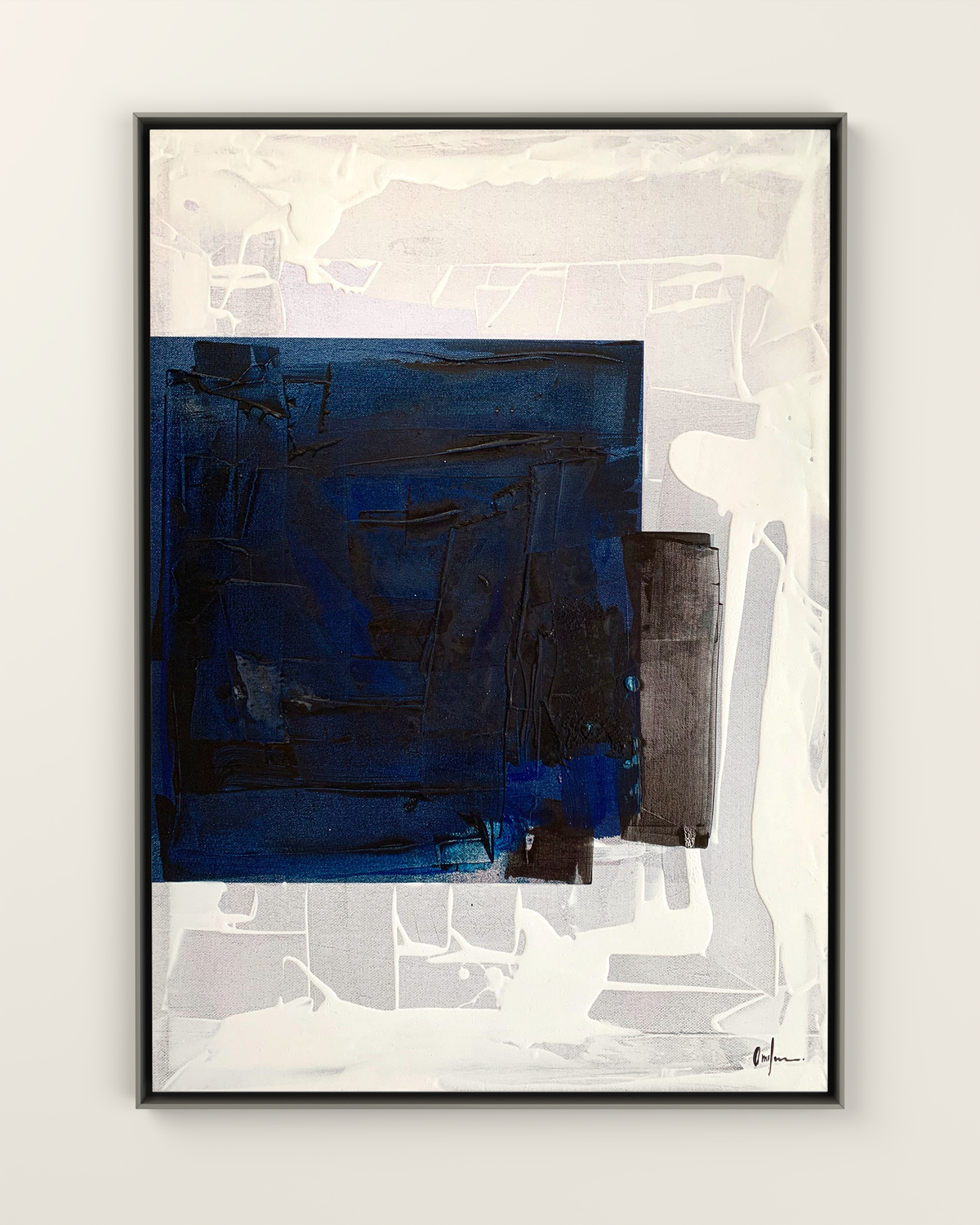 Capomuro 2 Canvas Artwork in a Silver frame | KUNAL TREHAN Casa Maison Home