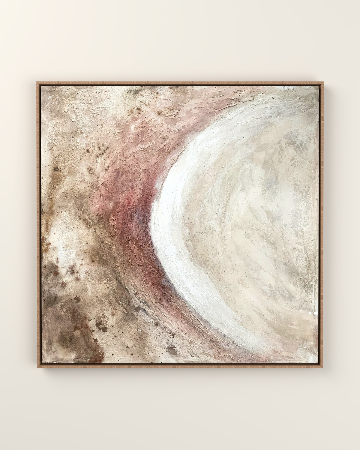 Cerra Canvas Artwork in an Oak float frame | KUNAL TREHAN Casa Maison Home