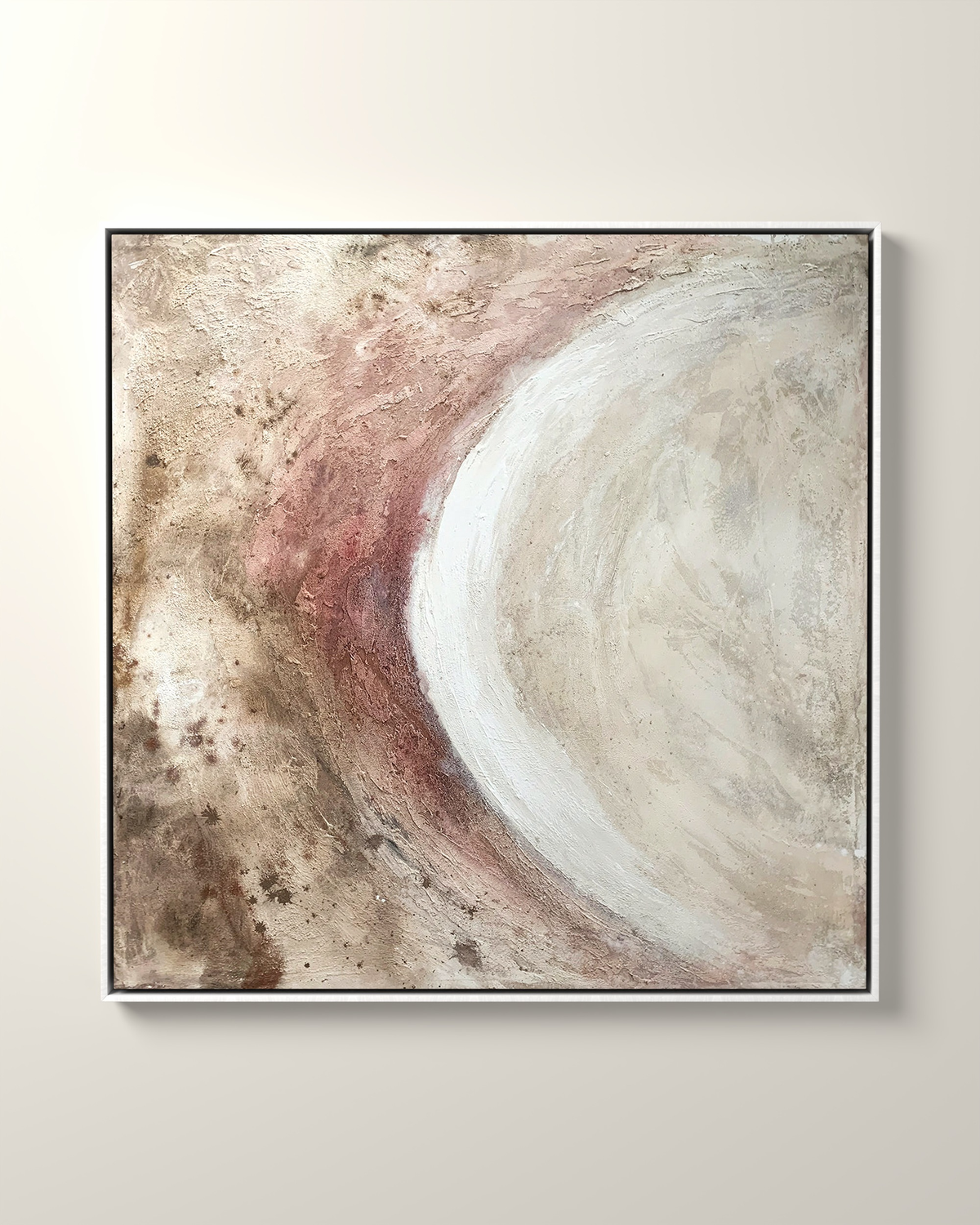 Cerra Canvas Artwork in a White float frame | KUNAL TREHAN Casa Maison Home