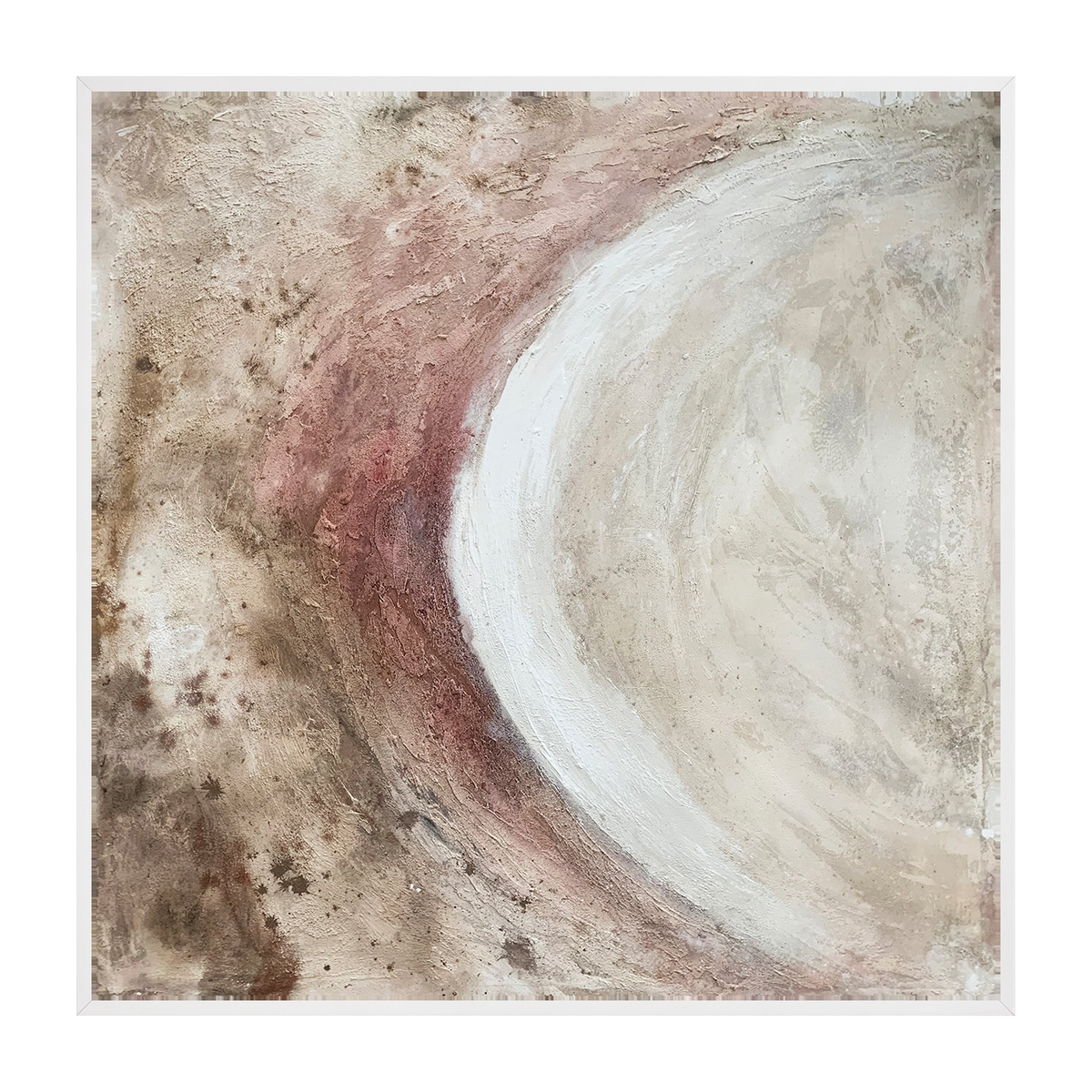 Cerra canvas artwork — White
