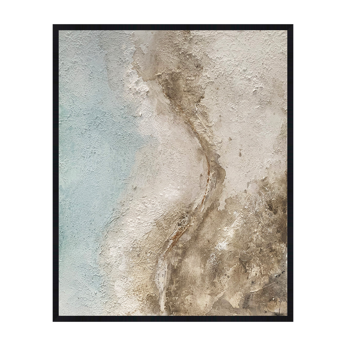 Civetta canvas artwork — Black