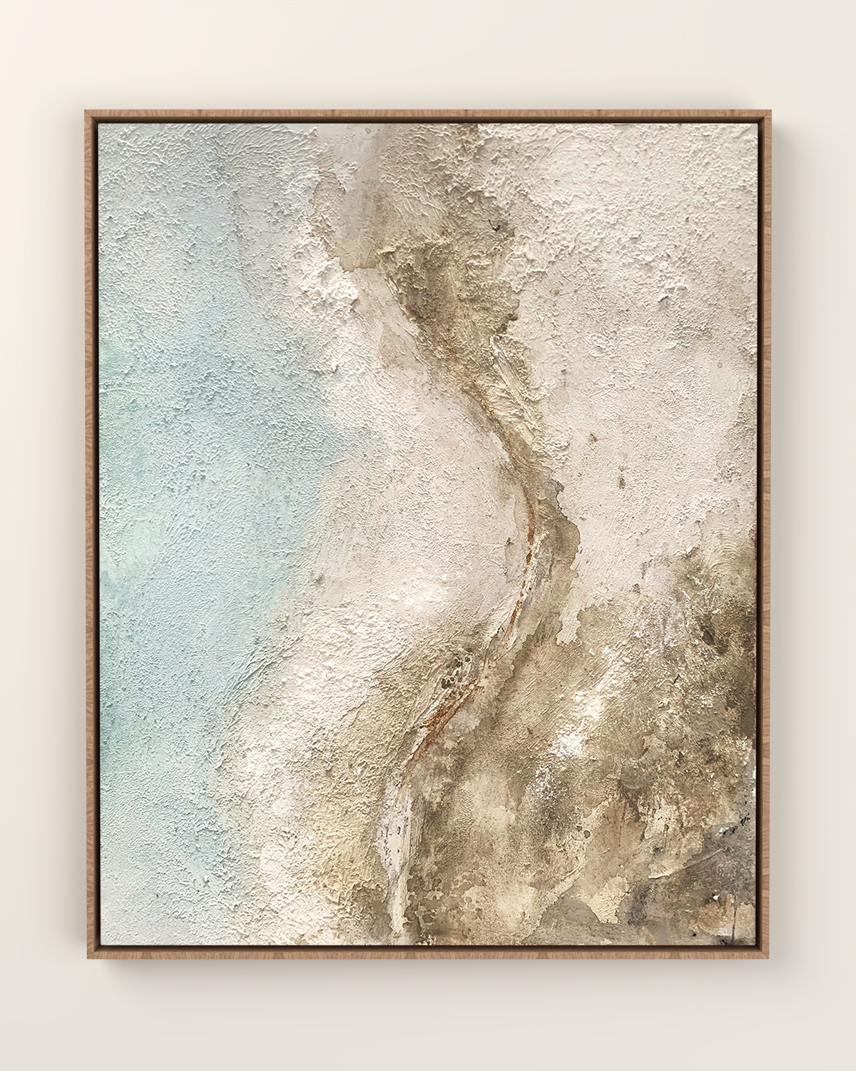 Civetta Canvas Artwork in an Oak float frame | KUNAL TREHAN Casa Maison Home