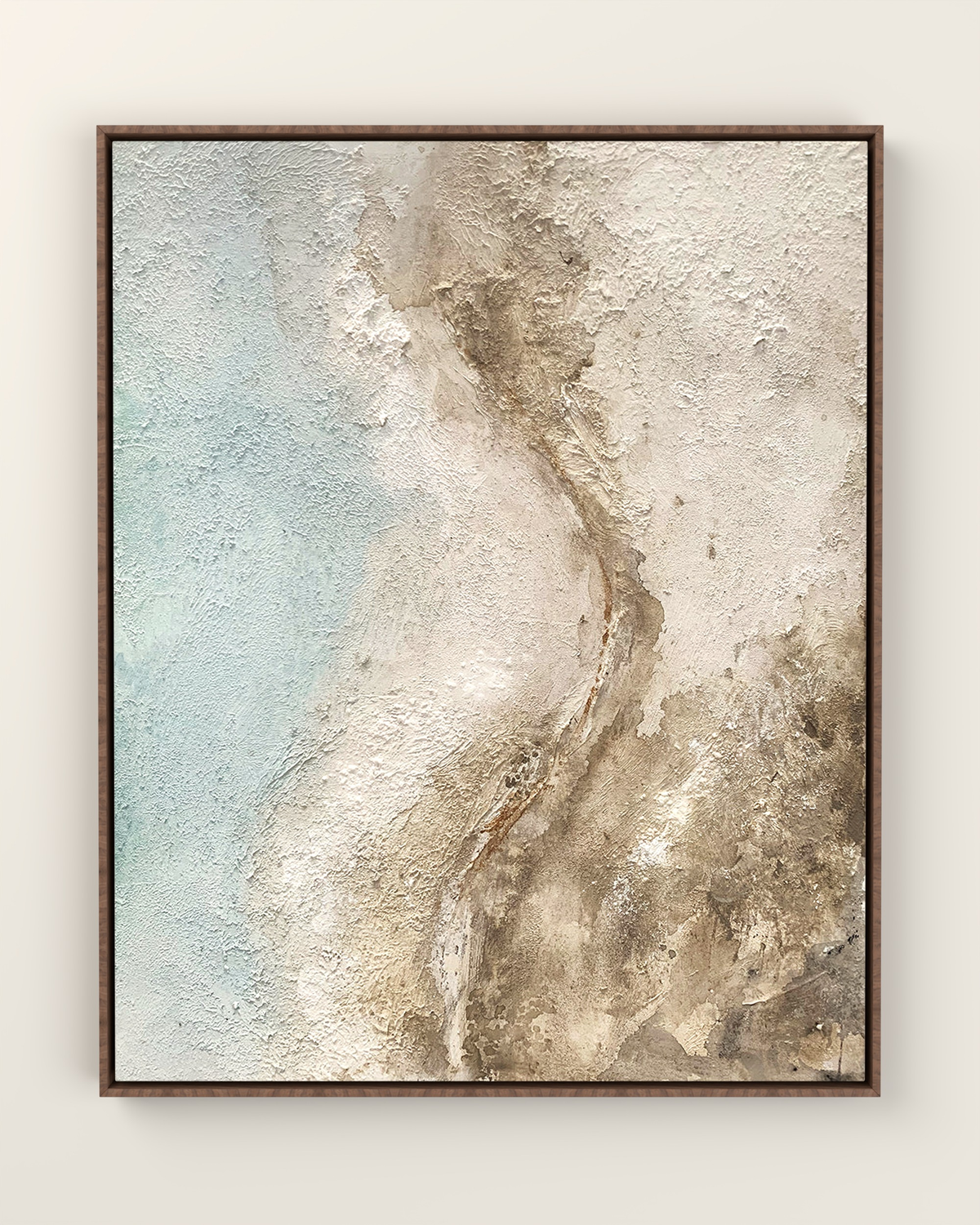 Civetta Canvas Artwork in a Walnut float frame | KUNAL TREHAN Casa Maison Home