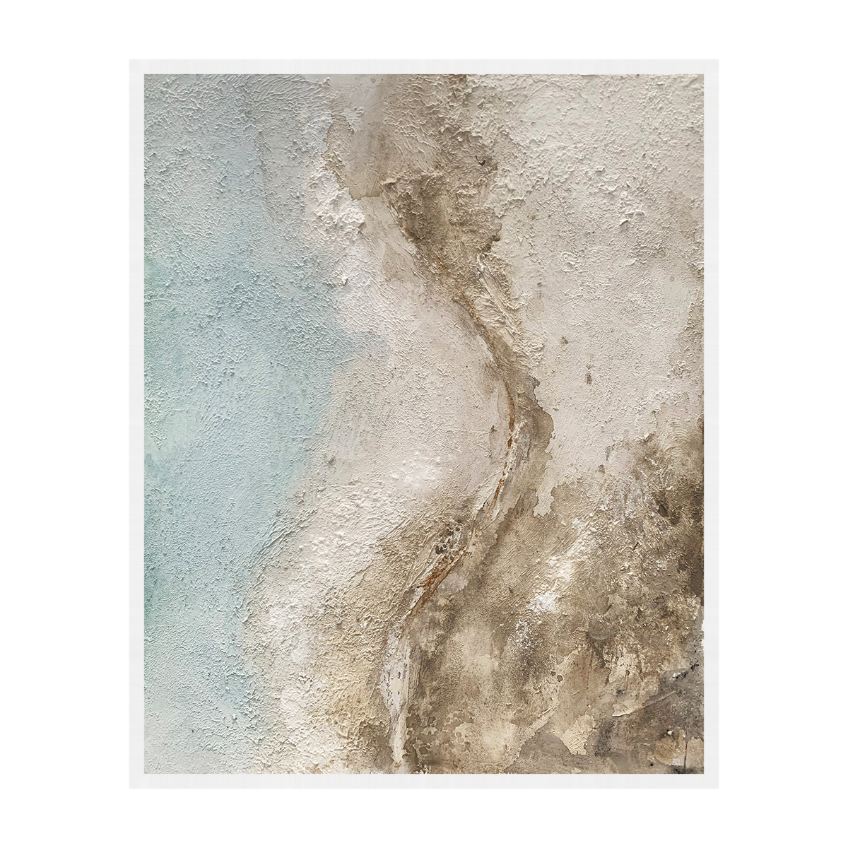 Civetta canvas artwork — White