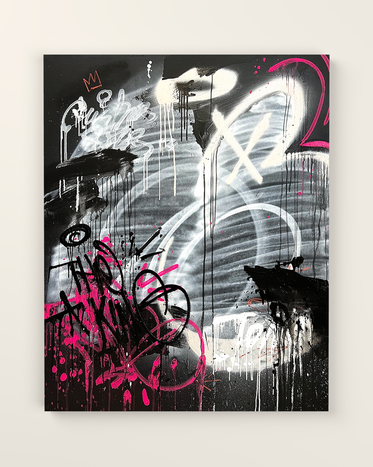 Coeur Brut Canvas Artwork without frame | KUNAL TREHAN Casa Maison Home