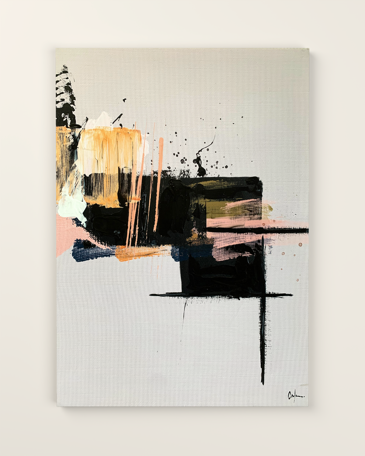 Cortile 1 Canvas Artwork without frame | KUNAL TREHAN Casa Maison Home