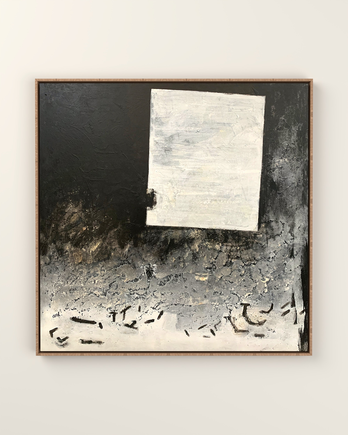 Cortile Canvas Artwork in an Oak float frame | KUNAL TREHAN Casa Maison Home