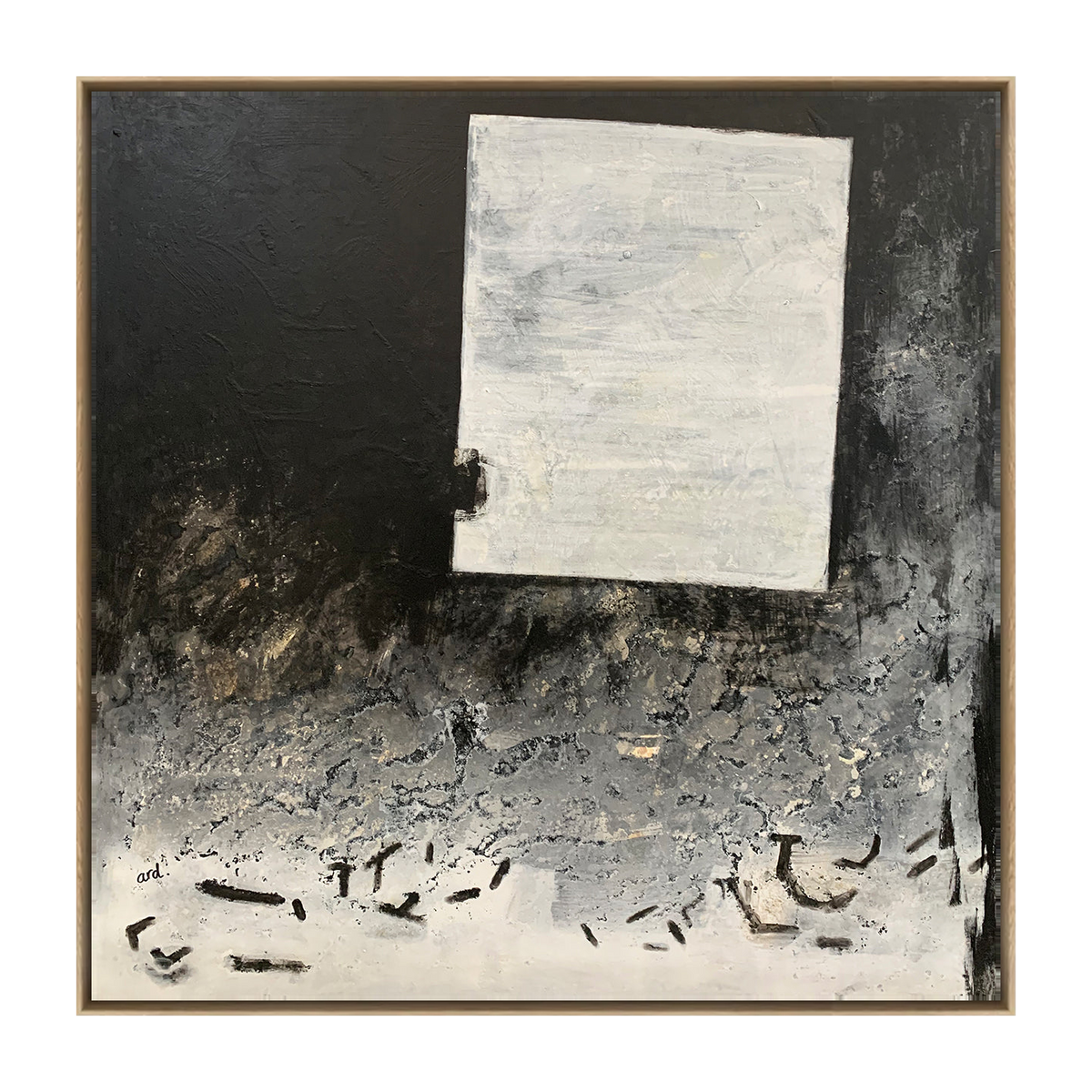 Cortile canvas artwork — Oak