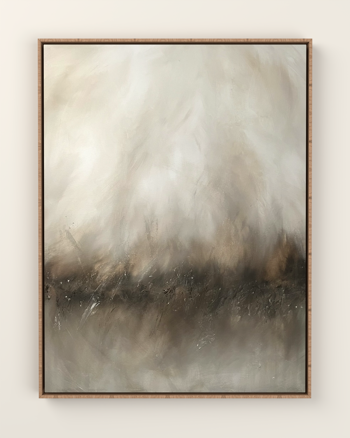 Dusk Canvas Print Artwork in an Oak float frame | KUNAL TREHAN Casa Maison Home