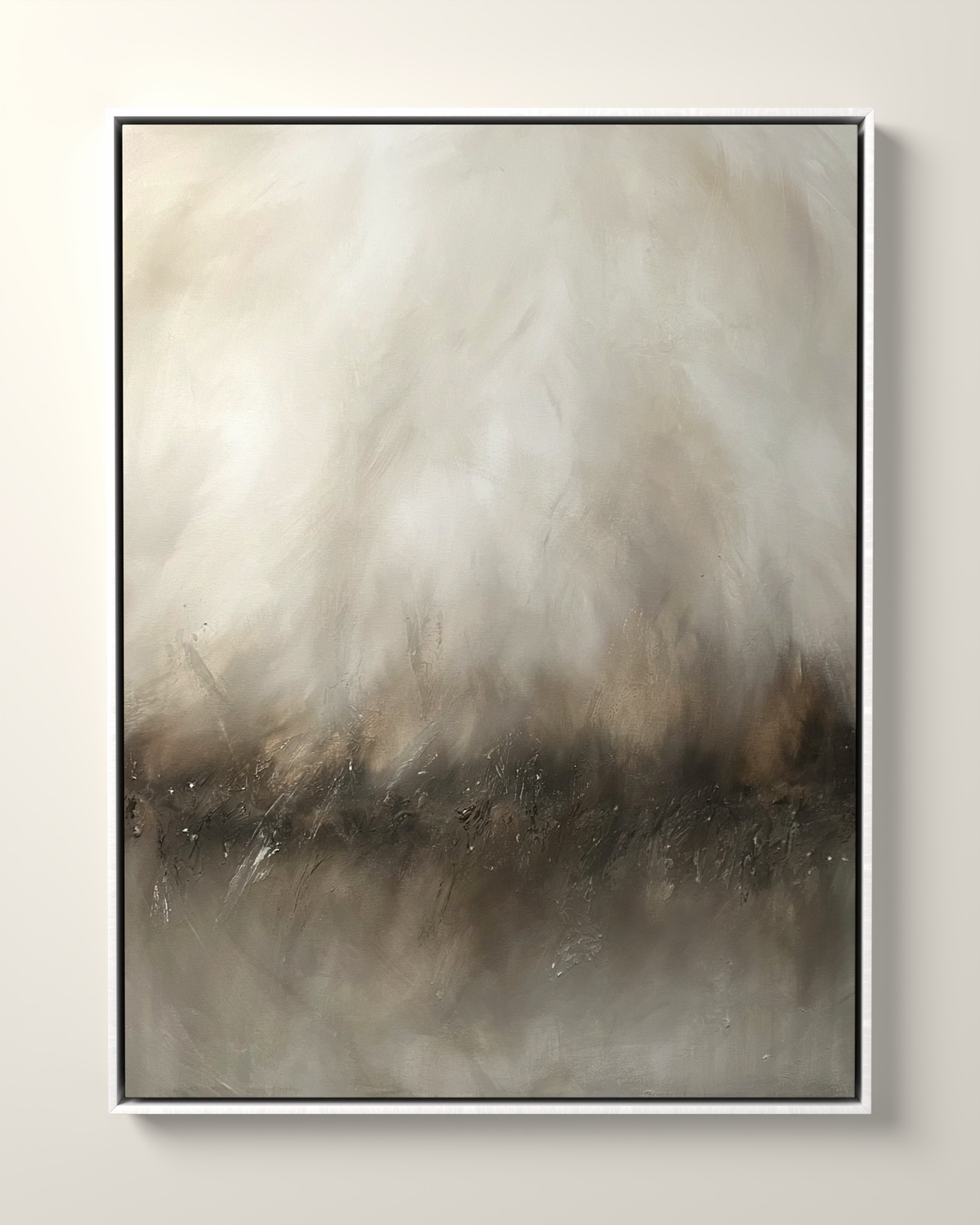 Dusk Canvas Print Artwork in a White float frame | KUNAL TREHAN Casa Maison Home
