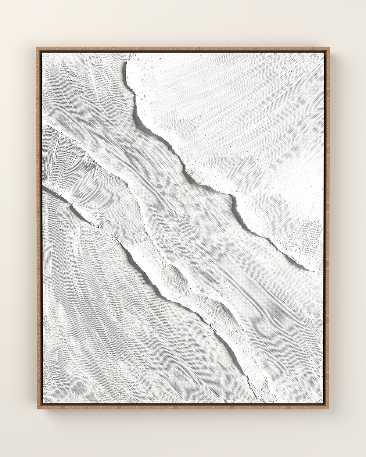 Elvarn Canvas Artwork in an Oak float frame | KUNAL TREHAN Casa Maison Home