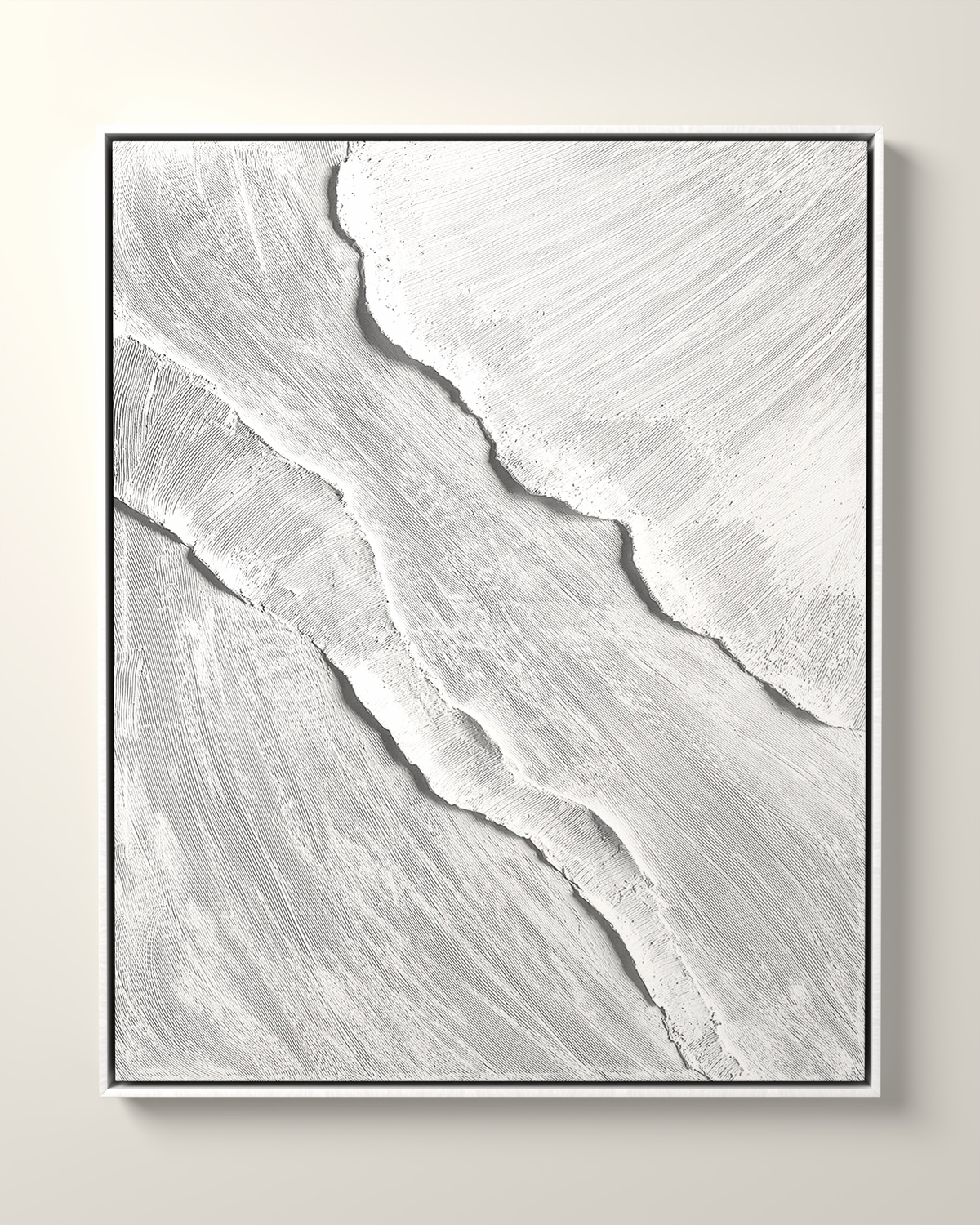 Elvarn Canvas Artwork in a White float frame | KUNAL TREHAN Casa Maison Home