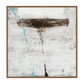 Erosion Celeste Canvas Artwork – Walnut