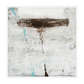 Erosion Celeste Canvas Artwork – White