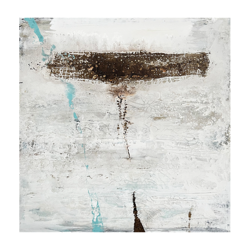 Erosion Celeste Canvas Artwork – Without Frame