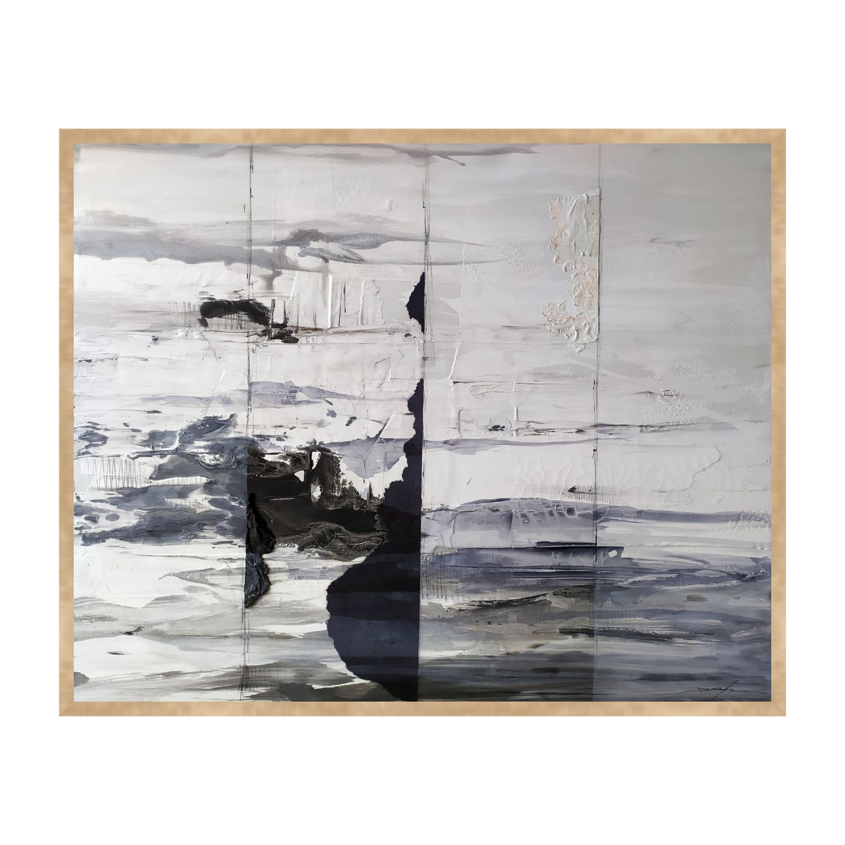 Fente Blanche Canvas Artwork – Oak