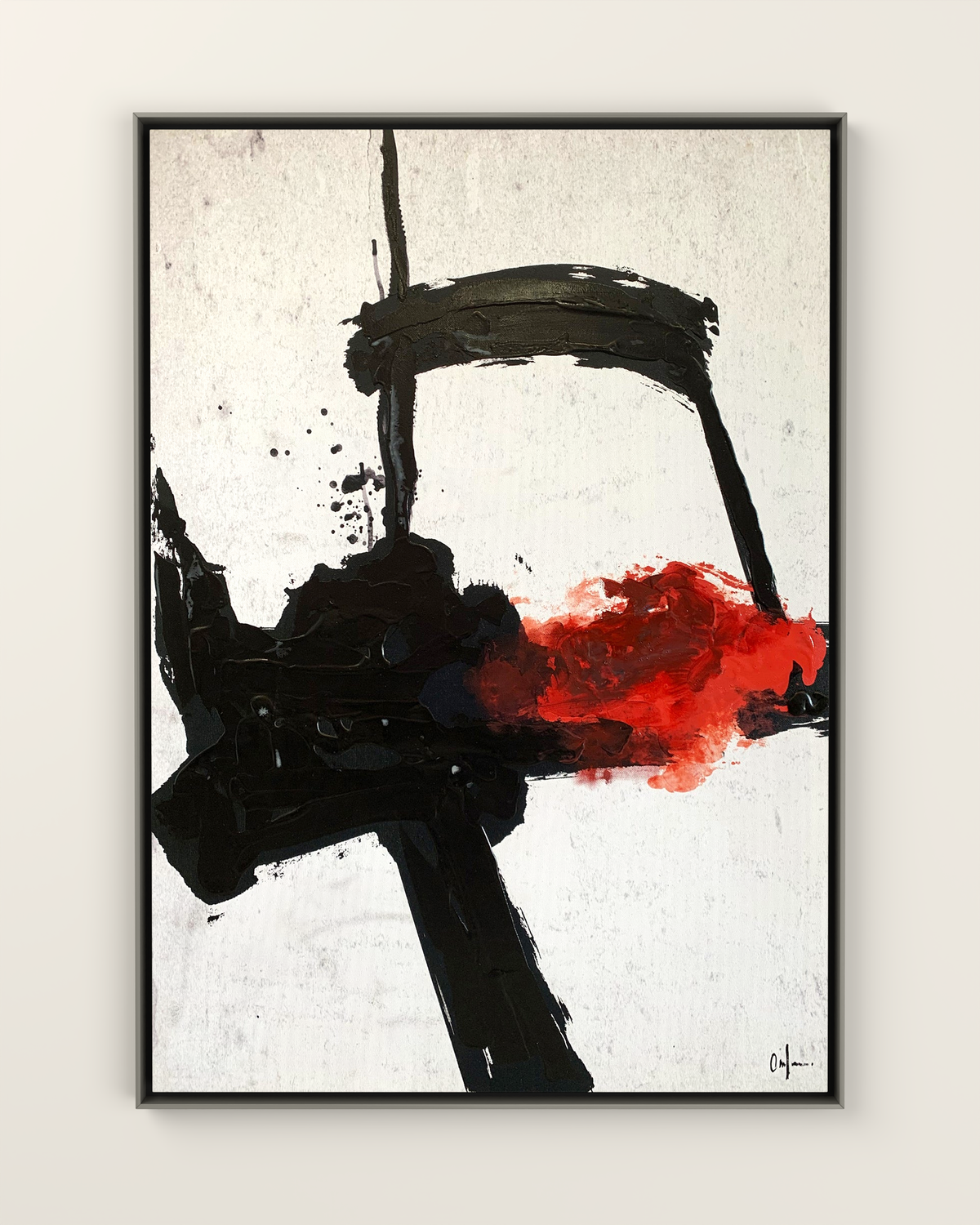 Ferrara Canvas Artwork in a Silver frame | KUNAL TREHAN Casa Maison Home